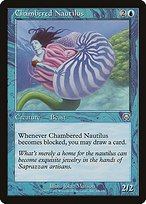 Glossy Finish Mercadian Masques Chambered Nautilus ( #64 )