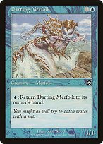 Glossy Finish Mercadian Masques Darting Merfolk ( #72 )