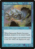Glossy Finish Mercadian Masques Saprazzan Raider ( #102 )