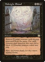 Glossy Finish Mercadian Masques Midnight Ritual ( #146 )