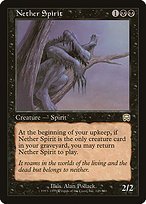 Glossy Finish Mercadian Masques Nether Spirit ( #149 )