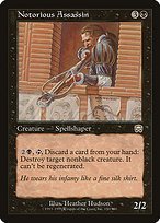 Glossy Finish Mercadian Masques Notorious Assassin ( #150 )