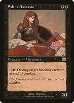 Glossy Finish Mercadian Masques Silent Assassin ( #160 )