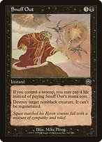 Glossy Finish Mercadian Masques Snuff Out ( #162 )