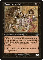 Glossy Finish Mercadian Masques Strongarm Thug ( #165 )