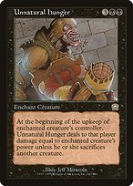 Glossy Finish Mercadian Masques Unnatural Hunger ( #169 )