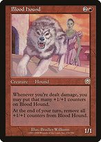 Glossy Finish Mercadian Masques Blood Hound ( #176 )