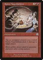 Glossy Finish Mercadian Masques Kyren Negotiations ( #198 )