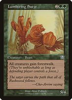 Glossy Finish Mercadian Masques Lumbering Satyr ( #257 )