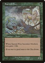 Glossy Finish Mercadian Masques Sacred Prey ( #268 )