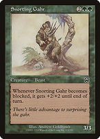 Glossy Finish Mercadian Masques Snorting Gahr ( #272 )