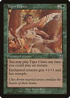 Glossy Finish Mercadian Masques Tiger Claws ( #279 )