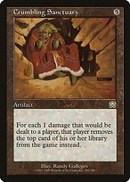 Glossy Finish Mercadian Masques Crumbling Sanctuary ( #292 )