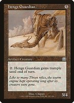 Glossy Finish Mercadian Masques Henge Guardian ( #297 )