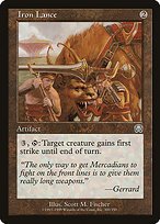 Glossy Finish Mercadian Masques Iron Lance ( #300 )