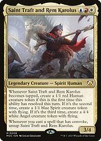 Matte Finish March of the Machine Commander Saint Traft and Rem Karolus ( #9 )
