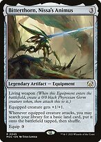 Matte Finish March of the Machine Commander Bitterthorn, Nissa's Animus ( #45 )