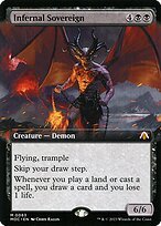 Matte Finish March of the Machine Commander Infernal Sovereign ( #83 )