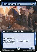 Matte Finish March of the Machine Commander Herald of Hoofbeats ( #109 )