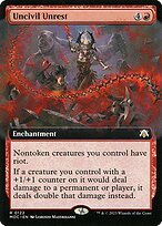 Matte Finish March of the Machine Commander Uncivil Unrest ( #122 )