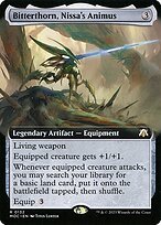 Matte Finish March of the Machine Commander Bitterthorn, Nissa's Animus ( #132 )