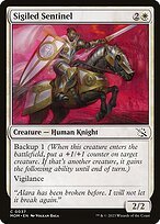 Glossy Finish March of the Machine Sigiled Sentinel ( #37 )