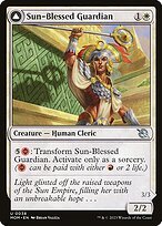 Glossy Finish March of the Machine Sun-Blessed Guardian // Furnace-Blessed Conqueror ( #38 )