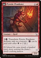 Glossy Finish March of the Machine Pyretic Prankster // Glistening Goremonger ( #157 )