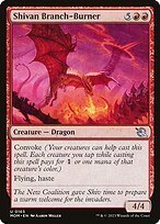 Glossy Finish March of the Machine Shivan Branch-Burner ( #165 )