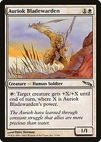 Matte Finish Mirrodin Auriok Bladewarden ( #3 )