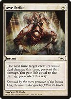 Matte Finish Mirrodin Awe Strike ( #6 )