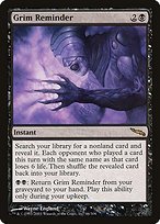 Matte Finish Mirrodin Grim Reminder ( #66 )