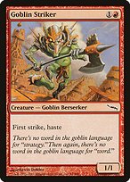Matte Finish Mirrodin Goblin Striker ( #94 )
