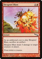 Matte Finish Mirrodin Shrapnel Blast ( #106 )