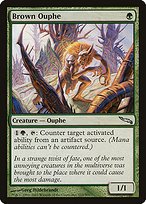 Matte Finish Mirrodin Brown Ouphe ( #115 )