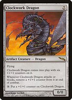Matte Finish Mirrodin Clockwork Dragon ( #155 )