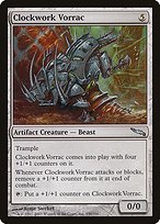Matte Finish Mirrodin Clockwork Vorrac ( #156 )