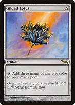 Matte Finish Mirrodin Gilded Lotus ( #175 )