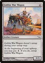 Matte Finish Mirrodin Goblin War Wagon ( #179 )