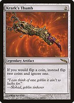 Matte Finish Mirrodin Krark's Thumb ( #190 )