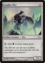 Matte Finish Mirrodin Leaden Myr ( #191 )