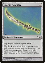 Matte Finish Mirrodin Leonin Scimitar ( #193 )