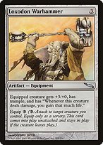 Matte Finish Mirrodin Loxodon Warhammer ( #201 )