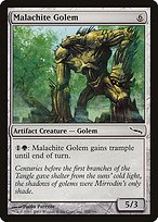 Matte Finish Mirrodin Malachite Golem ( #202 )