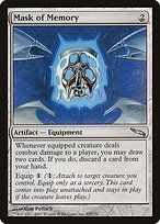 Matte Finish Mirrodin Mask of Memory ( #203 )