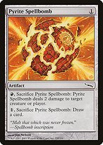 Matte Finish Mirrodin Pyrite Spellbomb ( #232 )