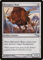 Matte Finish Mirrodin Rustspore Ram ( #235 )