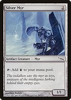 Matte Finish Mirrodin Silver Myr ( #241 )