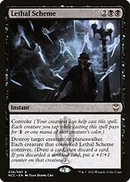 Matte Finish New Capenna Commander Lethal Scheme ( #36 )