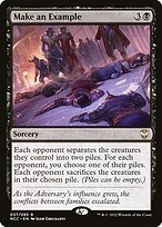 Matte Finish New Capenna Commander Make an Example ( #37 )